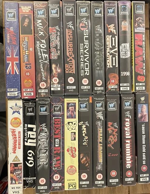 Vhs Menu WWF VHS CASSETTES 1990's & 2000's Choose from menu WCW WWE Hulk Hogan ...
