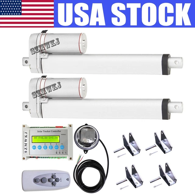 SOLAR TRACKER TRACKING Dual Axis Sun Track Kit -2*8