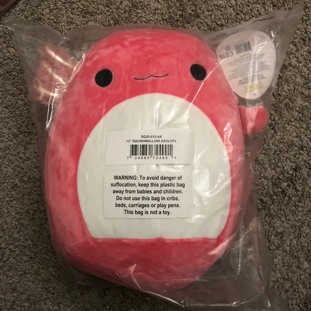 SQUISHMALLOW OFFICIAL KELLYTOY Plush 12" Archie The Axolotl - Ultrasoft