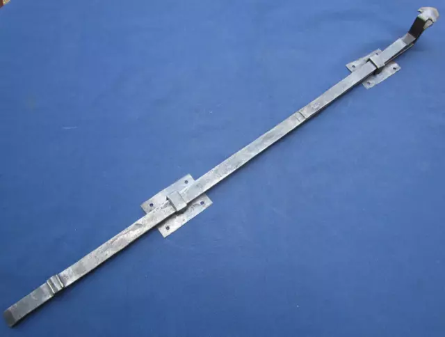 Longue targette verrou fer forgé ancien porte longueur totale 77 cm