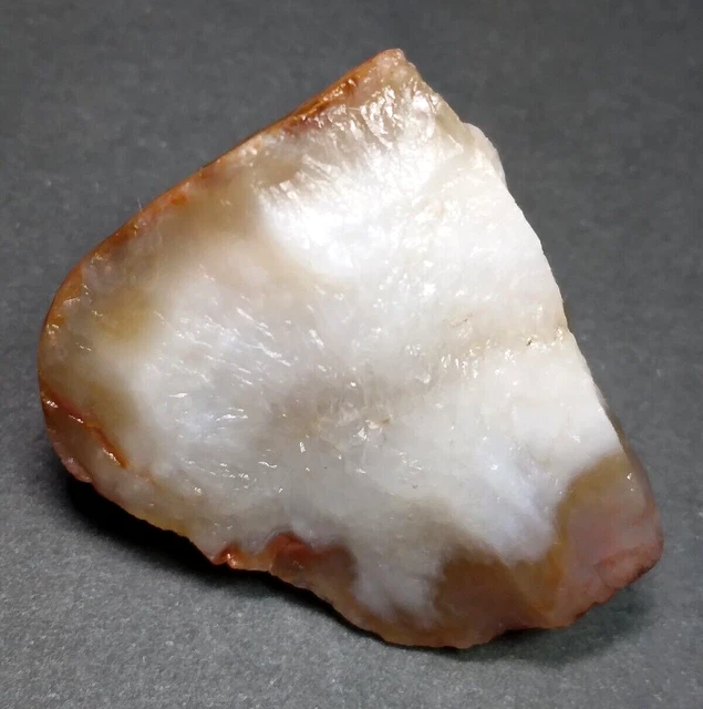 Lake Superior Agate 0.43 oz 'WHITE SHADOW BANDS' Rough Minnesota Gem - upnorth