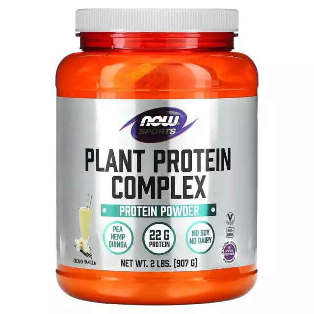 NOW Foods, Sports, Plant Protein Complex, Creamy Vanilla, 907 g