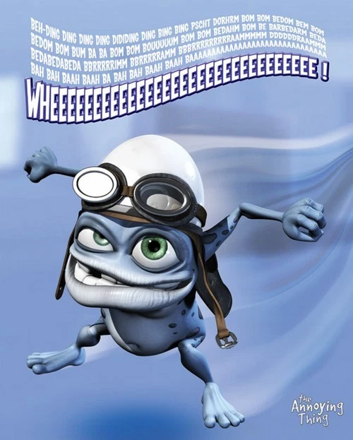Affiche Crazy Frog - City - Format 61x91 Cm - Sans Cadre - Décoration Murale Fun