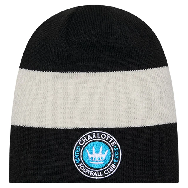 MEN'S NEW ERA Black Charlotte FC 2024 Kick Off Collection Knit Beanie ...