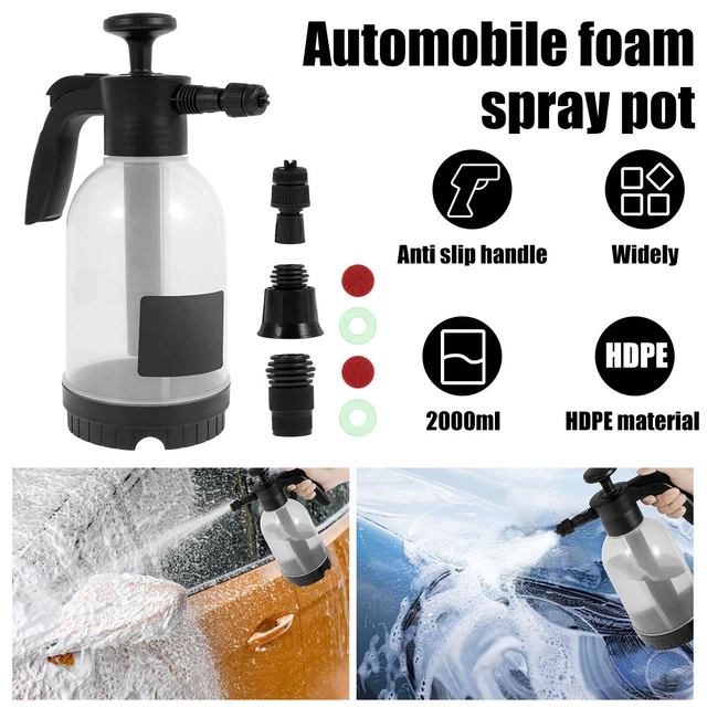 2L Snow Foam Washer Gun Car Wash Soap Lance Cannon Spray Pressure Jet Bottle