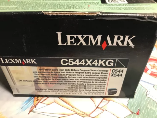 GENUINE Lexmark BLACK HIGH YIELD TONER C544X4KG