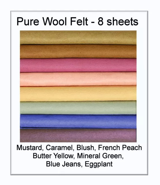 100% Merino Wool Felt Premium Australian Felt - Non-Toxic - Australian Supplier