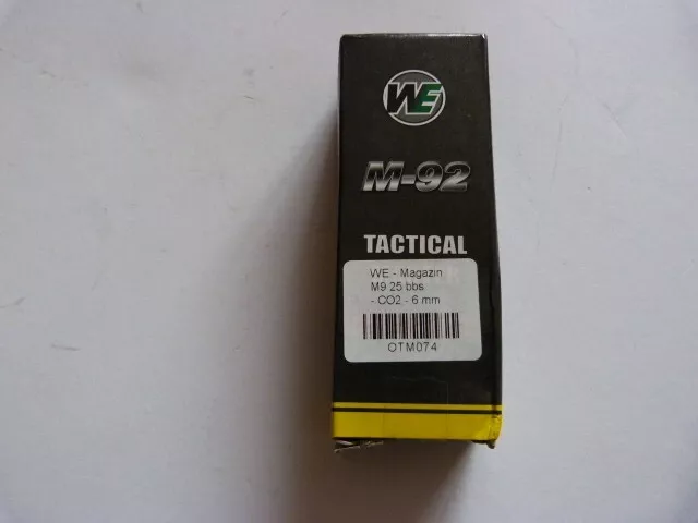 WE Chargeur métal Gaz CO2 25 billes pour M92/M9 6 mm *NEUF*