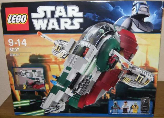 Lego Star Wars 8097 Slave 1 / Slave I mit Figuren Anleitung OVP 100% komplett