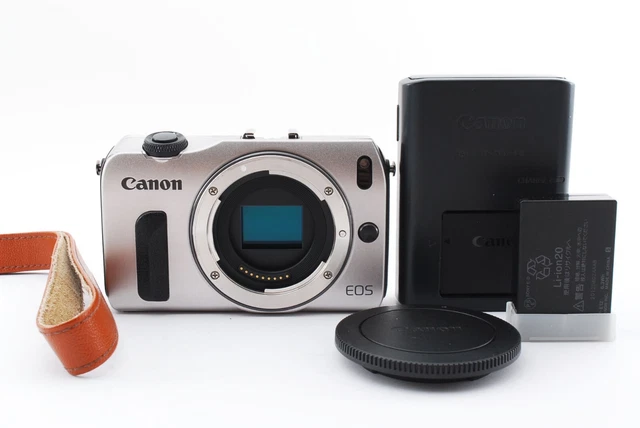 [Near Mint-] Canon EOS M 18.0MP Digital Mirrorless Camera Silver Japan Tested