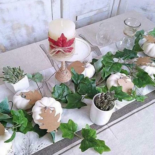 Versatili zucche artificiali bianche per decorazione Halloween e autunno (6/