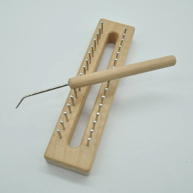 1 juego de tela de punto accesorios bufanda de madera telar juego de tela aguja de ganchillo para