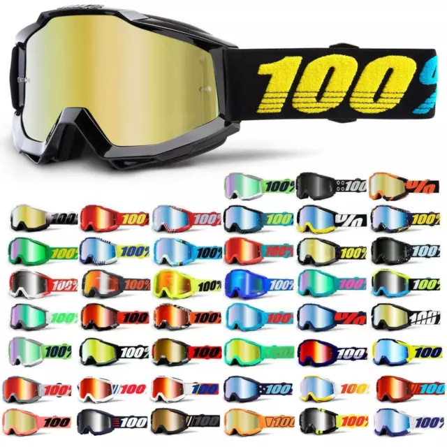 100% Prozent Accuri Goggle Brille Verspiegelt DH MTB MX Downhill Mountain Bike