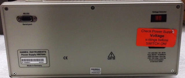 Hameg HM7044 Quadruple High-Performance Programmable Power Supply TESTED 3