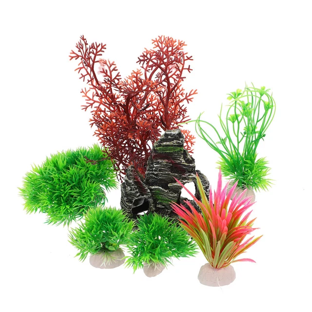 Aquarium Decor Fish Tank Landscaping Decorations Artificial Plants Tree