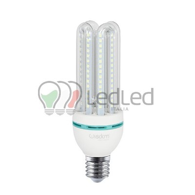 Aigostar LAMPADINA LED TUBO T3 2U 4W ATTACCO E27 LUCE BIANCO CALDO 3000K NO FLUORESCENTE 