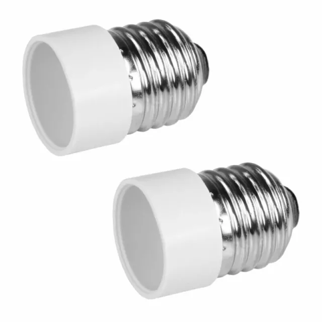 2x Lampensockel Adapter E14 auf E27 Fassung Sockel Stecker Glühbirne Lampe LED