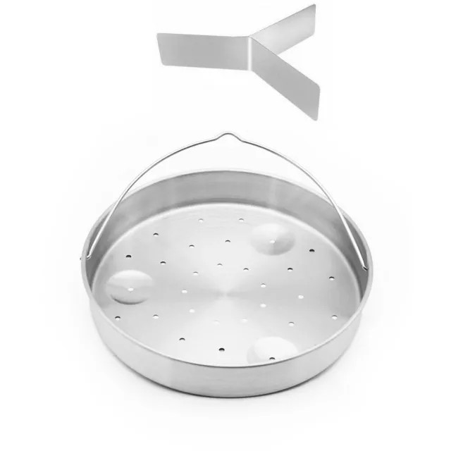 Stainless Steel Vegetable Steamer Basket with Divider Insert For Instant Pot