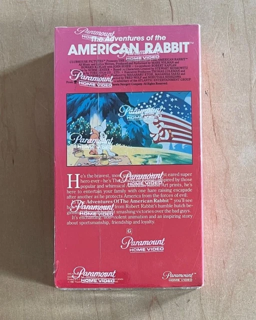 ANIMATION CULT THE ADVENTURES OF THE AMERICAN RABBIT (1986) Sealed VHS ...