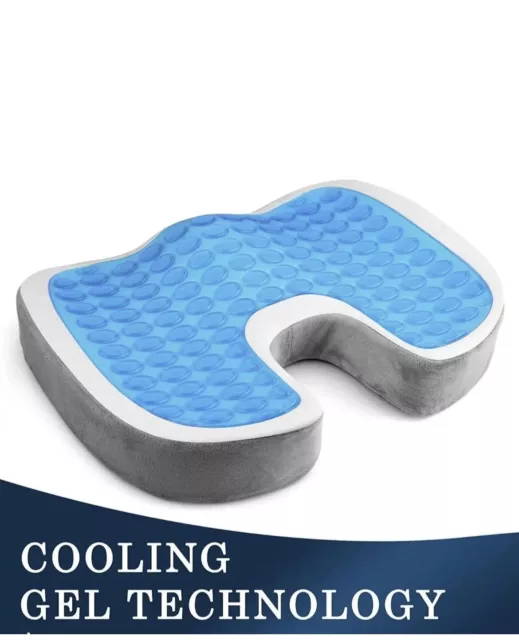 Orthopedic Gel Office Car Chair Seat Cushion Back Support Coccyx Sciatica Pain