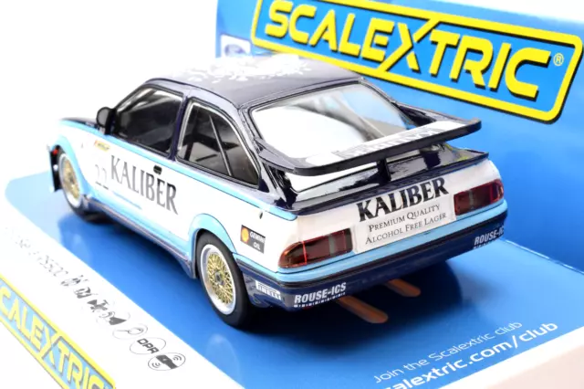 Scalextric "Kaliber" Ford Sierra RS500 DPR W/ Lights 1/32 Scale Slot Car C4343 3