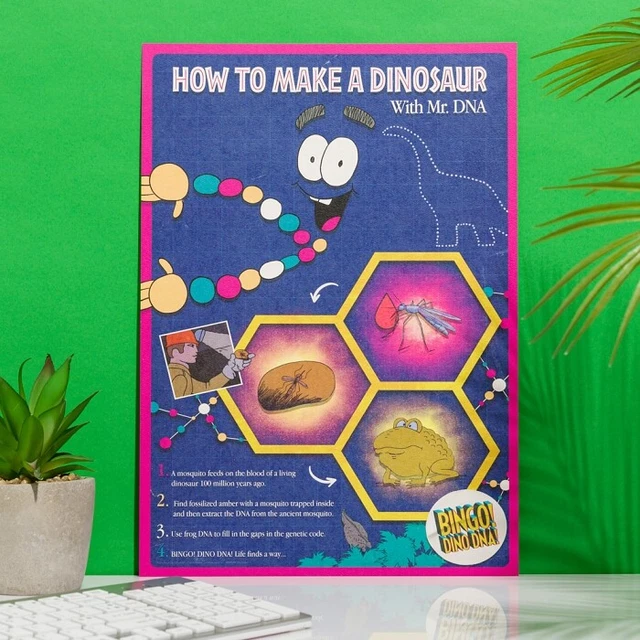 OFFICIAL JURASSIC PARK 30th Anniversary Limited Edition Mr DNA Art ...