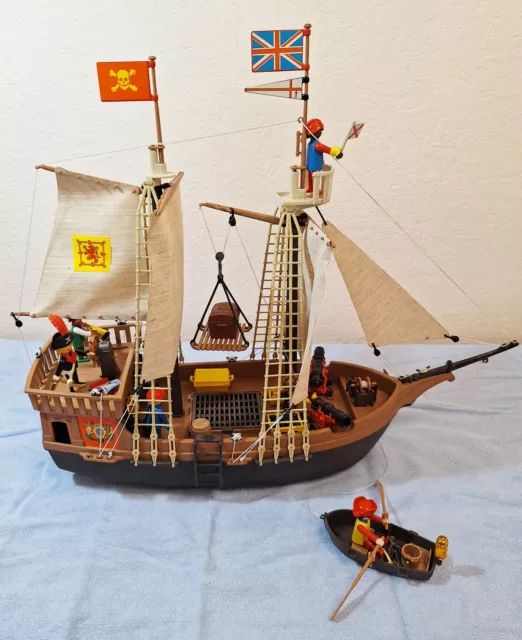 Playmobil altes Piratenschiff 3550 gebrauchte Rarität, sehr gut erhalten