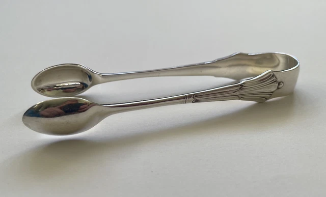 Antique Sugar Tongs 1908 Walker & Hall Sheffield 0.638 Ozt Albany Pattern