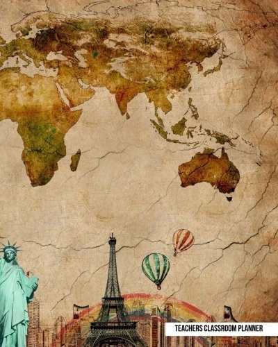 TEACHERS CLASSROOM PLANNER: WORLD MAP | UNDATED ORGANIZER By Signature Planner