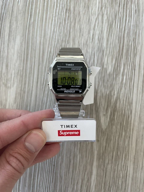 TIMEX DIGITAL WATCH Supreme Silver $325.00 - PicClick