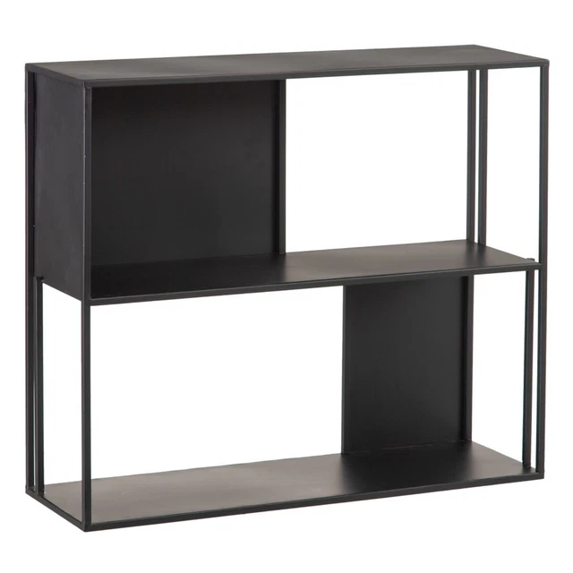 Regal SQUARE 70 x 22 x 60 cm Schwarz Metall