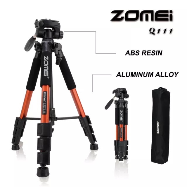 ZOMEI Pro Camera Tripod Stand DSLR Ball Head Mount Flexible For Phone Live Photo