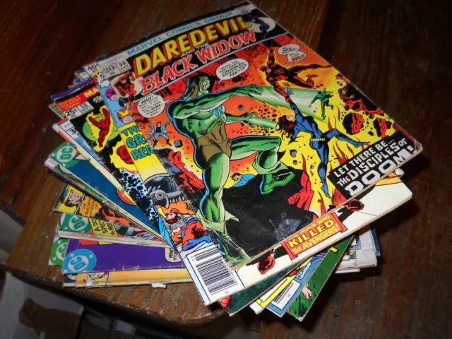 42 Comics All Bronze Old Marvel DC Indy Daredevil JLA Avengers FF Lot#858