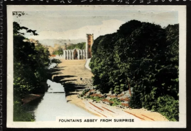 Tobacco Card, Cavanders,BEAUTY SPOTS OF GREAT BRITAIN,1927,Lg,Fountains Abbey,#6