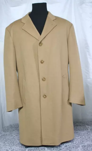 46R XL Men's Jacob Siegel Nordstrom Loro Piana Storm System 100% Wool Top Coat