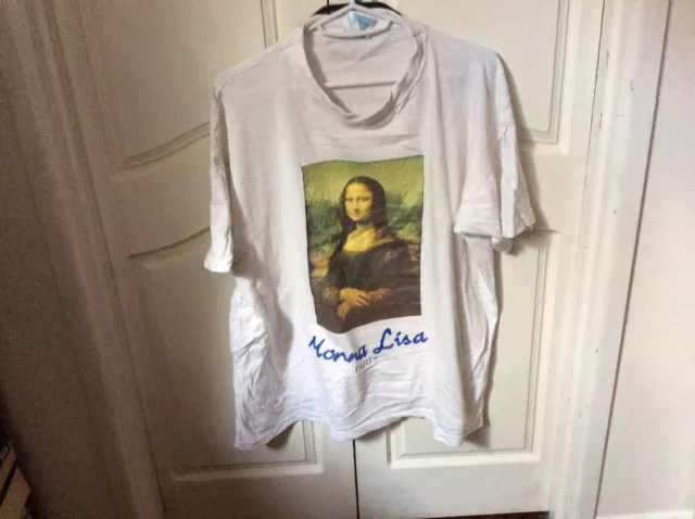 Mona Lisa Leonardo Da Vinci Paris T Shirt XL Purchased In Paris