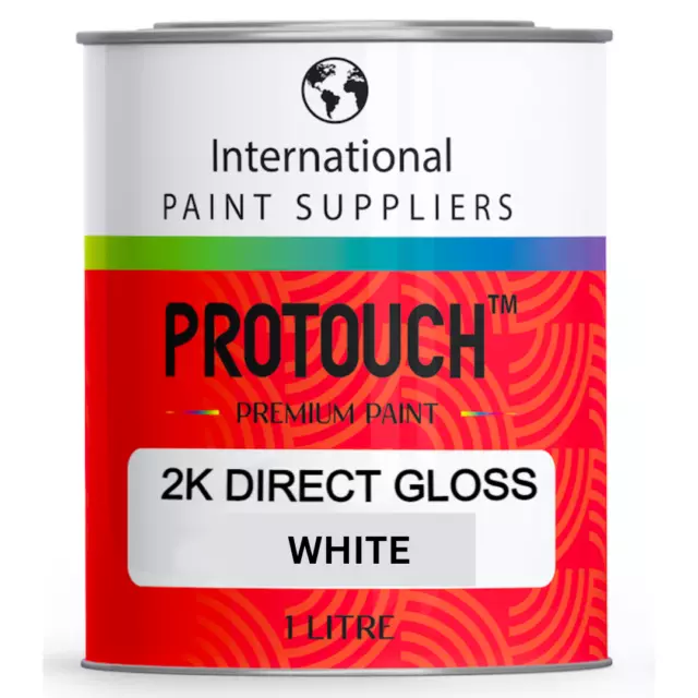 2K White Gloss Finish Acrylic Paint Car Automotive Motorcycle