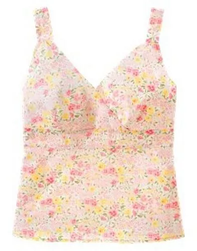 Nwt Womens Gymboree Garden Bloom Spring Easter Pink Yellow Floral Tank Size 8