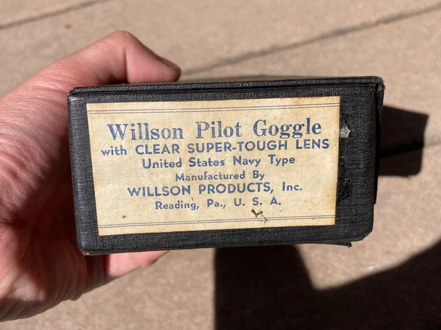 WW2 US Army Air Force USAAF Wilson Pilot Flight Goggle Case Box WW2 US Army Air Force USAAF Wilson Pilot Flight Goggle Case Box
