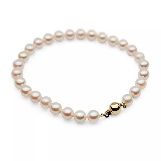 Braccialetti di perle Akoya bianche da 6 mm pacific pearls® $ 1,029 Regalo...