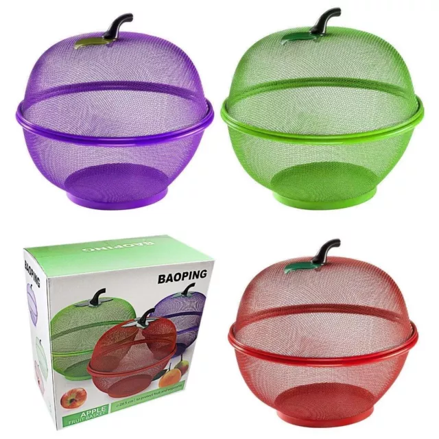 NEW Apple Design Fruits Vegetable Bowl Basket Kitchen Fruit Basket 28.5cm 2