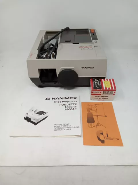 HANIMEX RONDETTE 1800 RF 35mm COLOUR SLIDE PROJECTOR INSTRUCTIONS