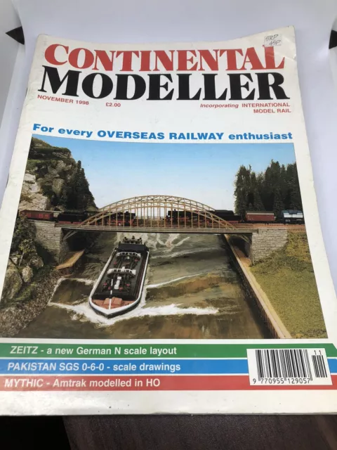 CONTINENTAL MODELLER MAGAZINE November 1998 Trains Models Railway Hobby Loco