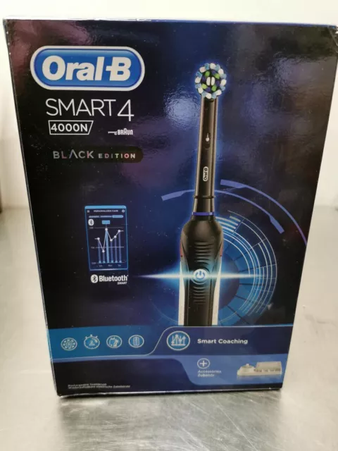 Oral-B Smart 4 4000N CrossAction Elektrische Zahnbürste, Schwarz
