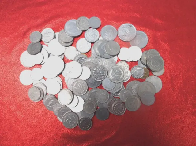 Lot Of 10 El Salvador Collectible Coins Old Moneda Coin Central America Rare