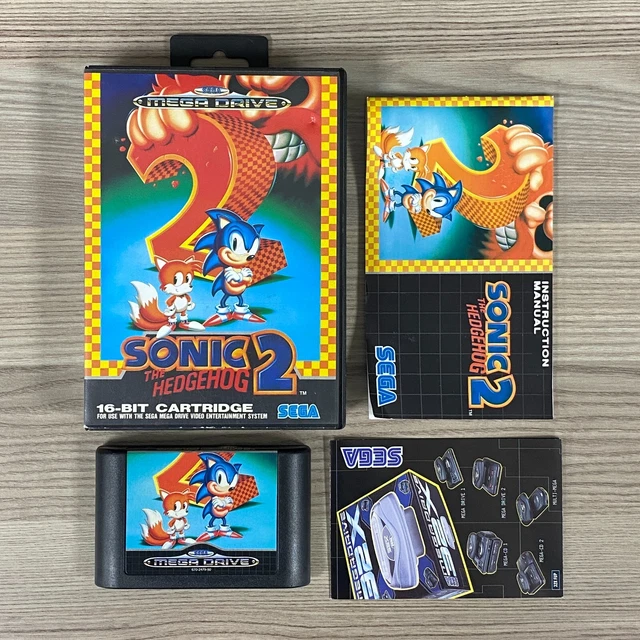 VIDEOGIOCO SONIC THE Hedgehog 2 Mega Drive Retro Video Game Tails Pal ...