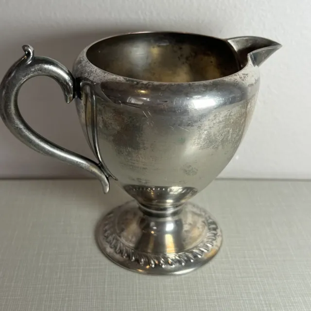 VTG Silver Plated Creamer F S (KS) Int Forbes Silver Co. 4” Early 1900s Antique