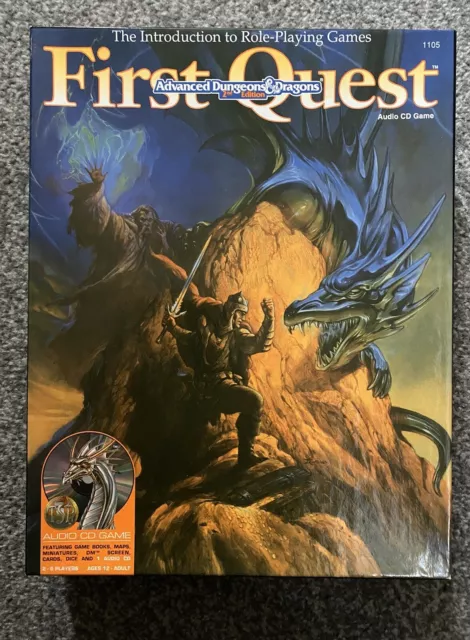 Advanced Dungeons & Dragons First Quest 2nd Edition + CD Complete 1994