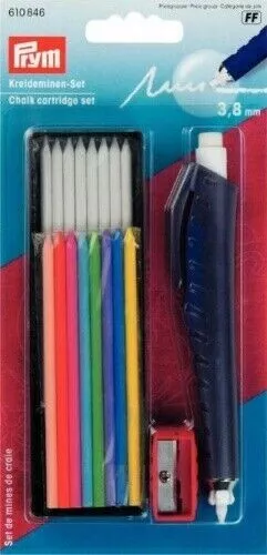 Prym Set Kreideminen, Kunststoff, Mehrfarbig, 18 Stück (1er Pack)