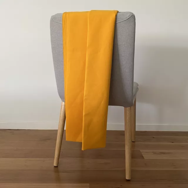 Mustard Yellow Mini Matte Fabric 1.95m Lavalava Puletasi Dress Cloth Material
